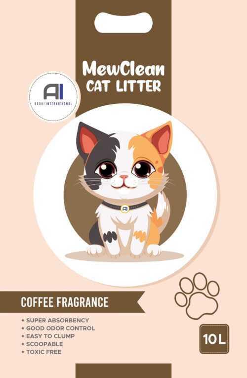 MewClean Natural Clumping Cat Litter - Coffee Fragrance